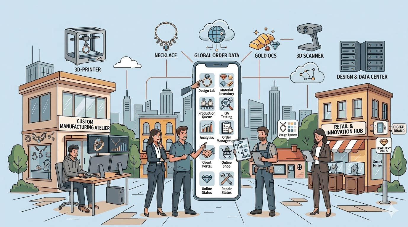 Custom Jewellery Manufacturer's Digital Transformation
